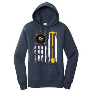 Gold Panning Us Flag Gold Panner Gold Prospecting Women's Pullover Hoodie