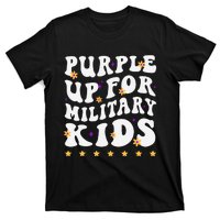 Groovy Purple Up For Military Military Child Month T-Shirt