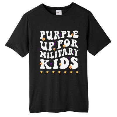 Groovy Purple Up For Military Military Child Month Tall Fusion ChromaSoft Performance T-Shirt