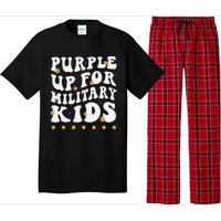 Groovy Purple Up For Military Military Child Month Pajama Set