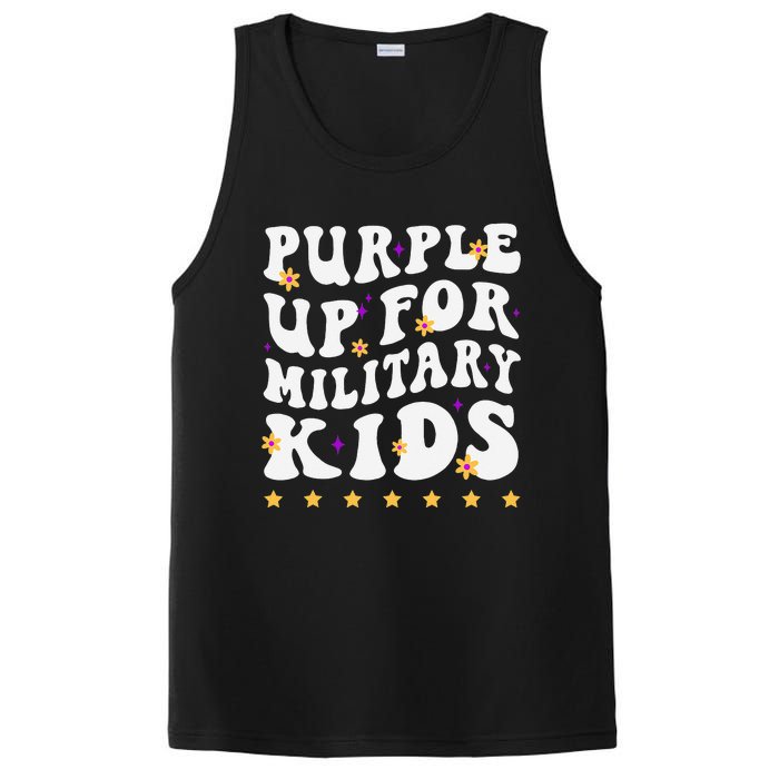 Groovy Purple Up For Military Military Child Month PosiCharge Competitor Tank