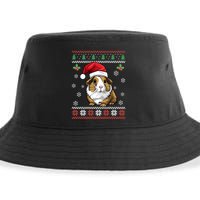Guinea Pig Ugly Christmas Xmas Dults Swea Sustainable Bucket Hat