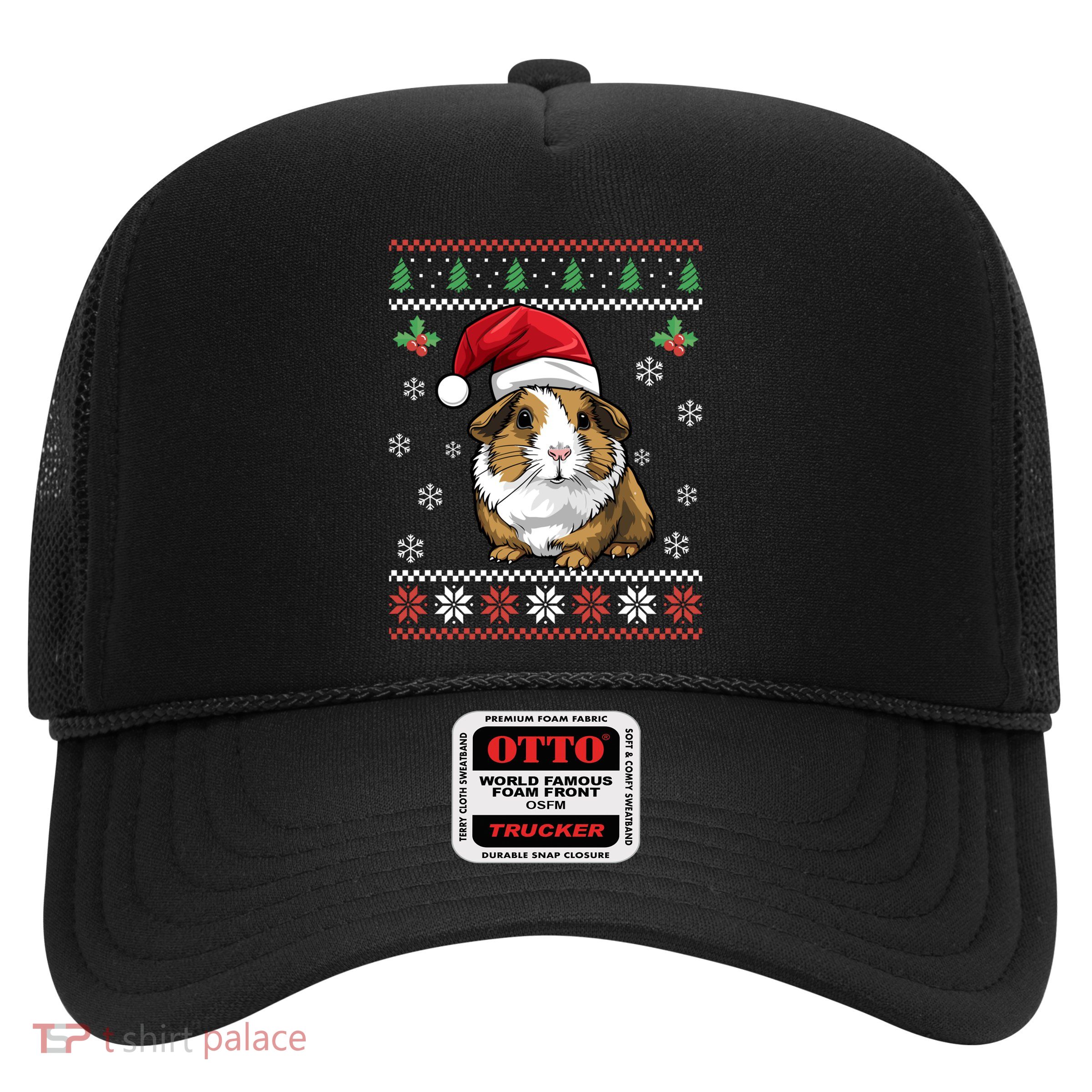 Guinea Pig Ugly Christmas Xmas Dults Swea Trucker Hat