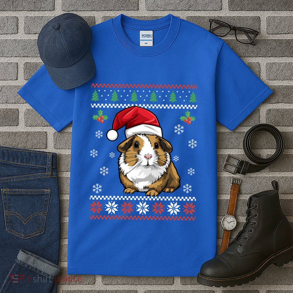 Guinea Pig Ugly Christmas Xmas Dults Swea Tall T-Shirt