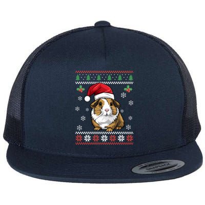 Guinea Pig Ugly Christmas Xmas Dults Swea Flat Bill Trucker Hat