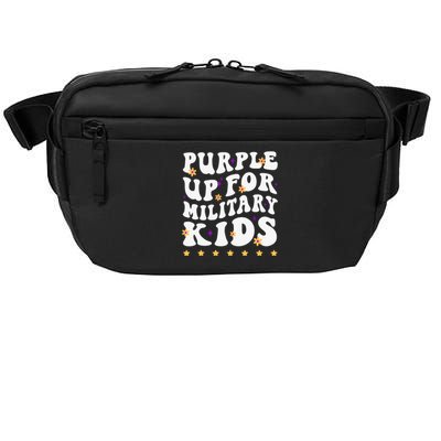 Groovy Purple Up For Military Military Child Month Crossbody Pack