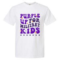 Groovy Purple Up For Military Child Month Garment-Dyed Heavyweight T-Shirt