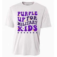 Groovy Purple Up For Military Child Month Cooling Performance Crew T-Shirt