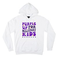 Groovy Purple Up For Military Child Month Hoodie