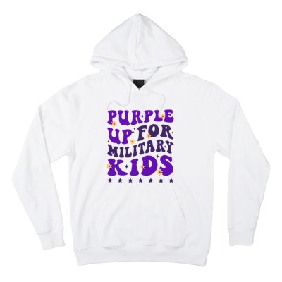 Groovy Purple Up For Military Child Month Hoodie