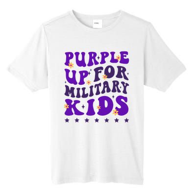 Groovy Purple Up For Military Child Month Tall Fusion ChromaSoft Performance T-Shirt