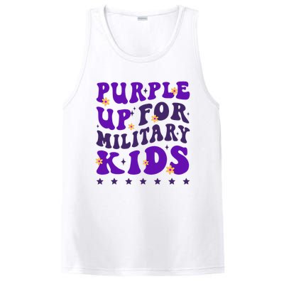 Groovy Purple Up For Military Child Month PosiCharge Competitor Tank