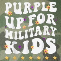 Groovy Purple Up For Military Kid Military Child Month Legacy Tie Dye Trucker Hat
