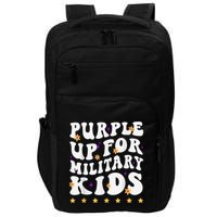 Groovy Purple Up For Military Kid Military Child Month Impact Tech Backpack