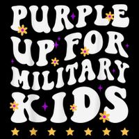 Groovy Purple Up For Military Kid Military Child Month Sustainable Bucket Hat