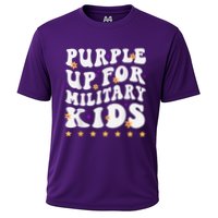 Groovy Purple Up For Military Kid Military Child Month Performance Shirt
