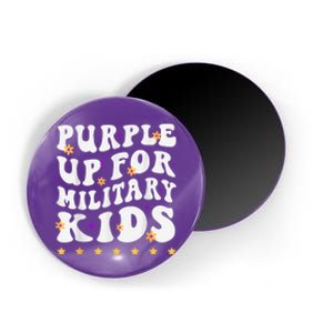 Groovy Purple Up For Military Kid Military Child Month Magnet