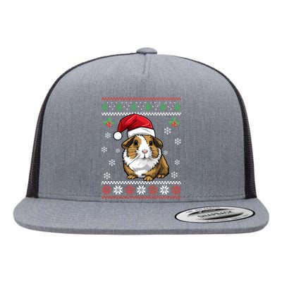 Guinea Pig Ugly Christmas Funny Gift Xmas Flat Bill Trucker Hat