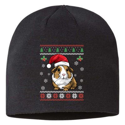 Guinea Pig Ugly Christmas Funny Gift Xmas Sustainable Beanie