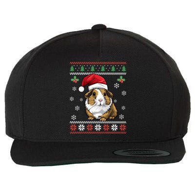 Guinea Pig Ugly Christmas Funny Gift Xmas Wool Snapback Cap