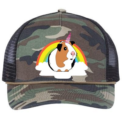 Guinea Pig Unicorn Shirts Cute Guinea Pig Retro Rope Trucker Hat Cap