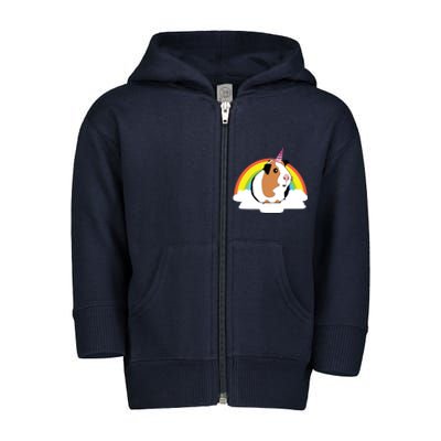 Guinea Pig Unicorn Shirts Cute Guinea Pig Toddler Zip Fleece Hoodie