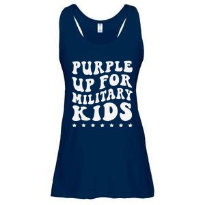 Groovy Purple Up For Military Child Month Ladies Essential Flowy Tank