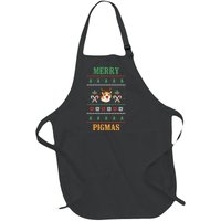 Guinea Pig Ugly Christmas Full-Length Apron With Pockets