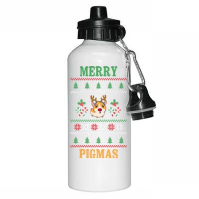 Guinea Pig Ugly Christmas Aluminum Water Bottle