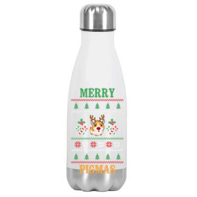 Guinea Pig Ugly Christmas Stainless Steel Insulated Water Bottle