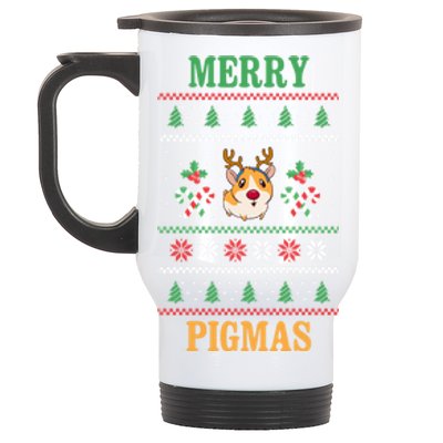 Guinea Pig Ugly Christmas Stainless Steel Travel Mug