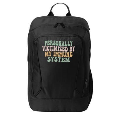 Groovy Personally Victimized By My Immune System City Backpack