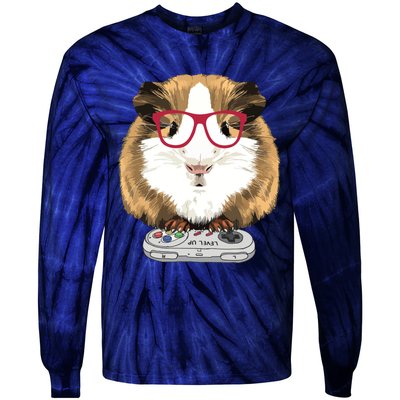 Guinea Pig Video Game Wildlife Animal Guinea Pig Gamers Tie-Dye Long Sleeve Shirt