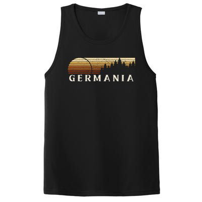 Germania Pa Vintage Evergreen Sunset Eighties PosiCharge Competitor Tank