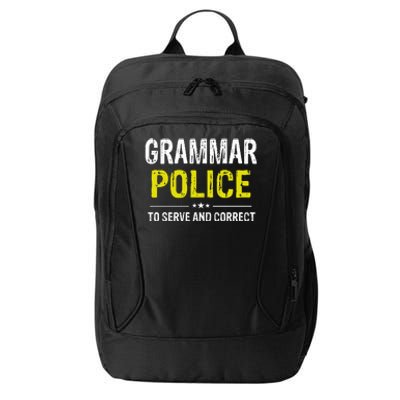 Grammar Police Wo And Funny Costume Idea City Backpack