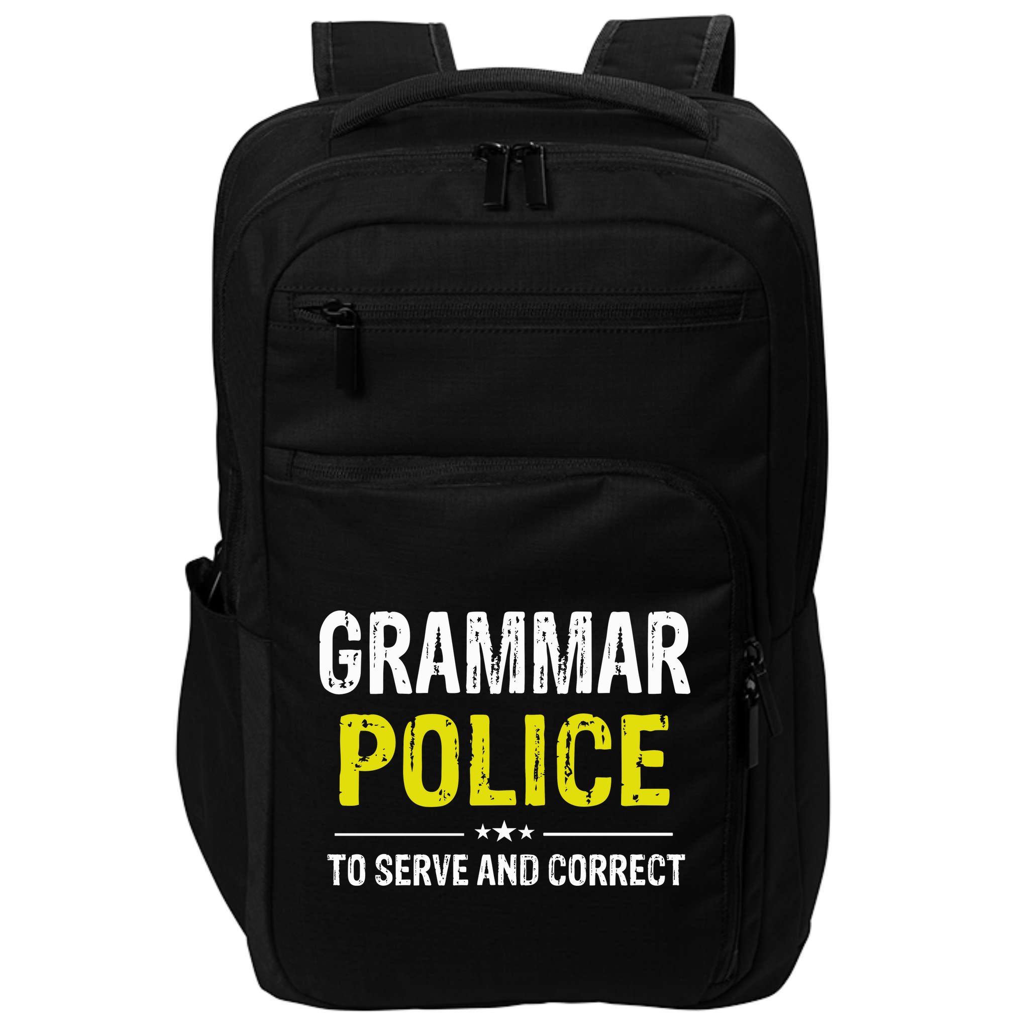 Grammar Police Wo And Funny Costume Idea Impact Tech Backpack
