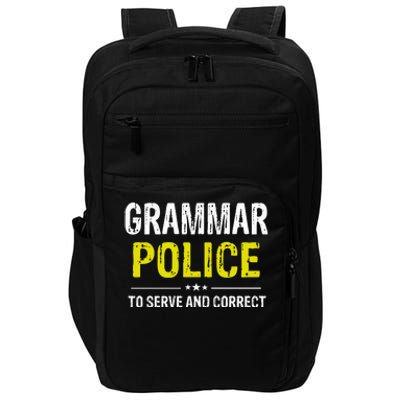 Grammar Police Wo And Funny Costume Idea Impact Tech Backpack