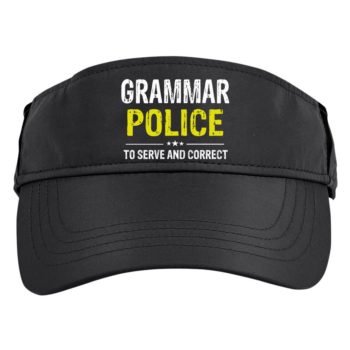 Grammar Police Wo And Funny Costume Idea Adult Drive Performance Visor