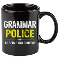 Grammar Police Wo And Funny Costume Idea 11oz C Handle Ceramic Mug