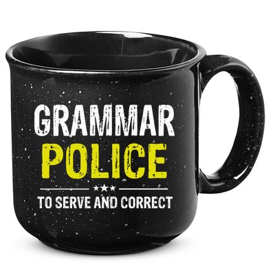 Grammar Police Wo And Funny Costume Idea 15oz Campfire Ceramic Mug