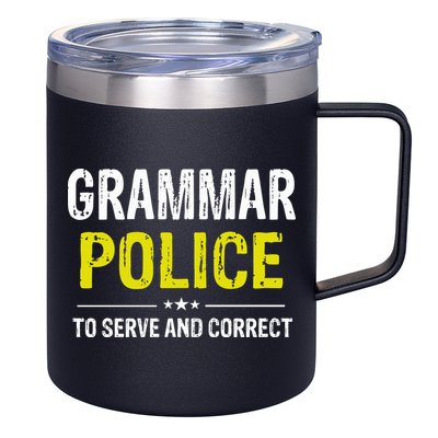 Grammar Police Wo And Funny Costume Idea 12oz Stainless Steel Coffee Mug