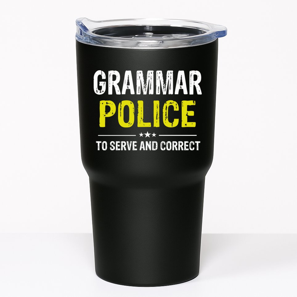 Grammar Police Wo And Funny Costume Idea Tumbler