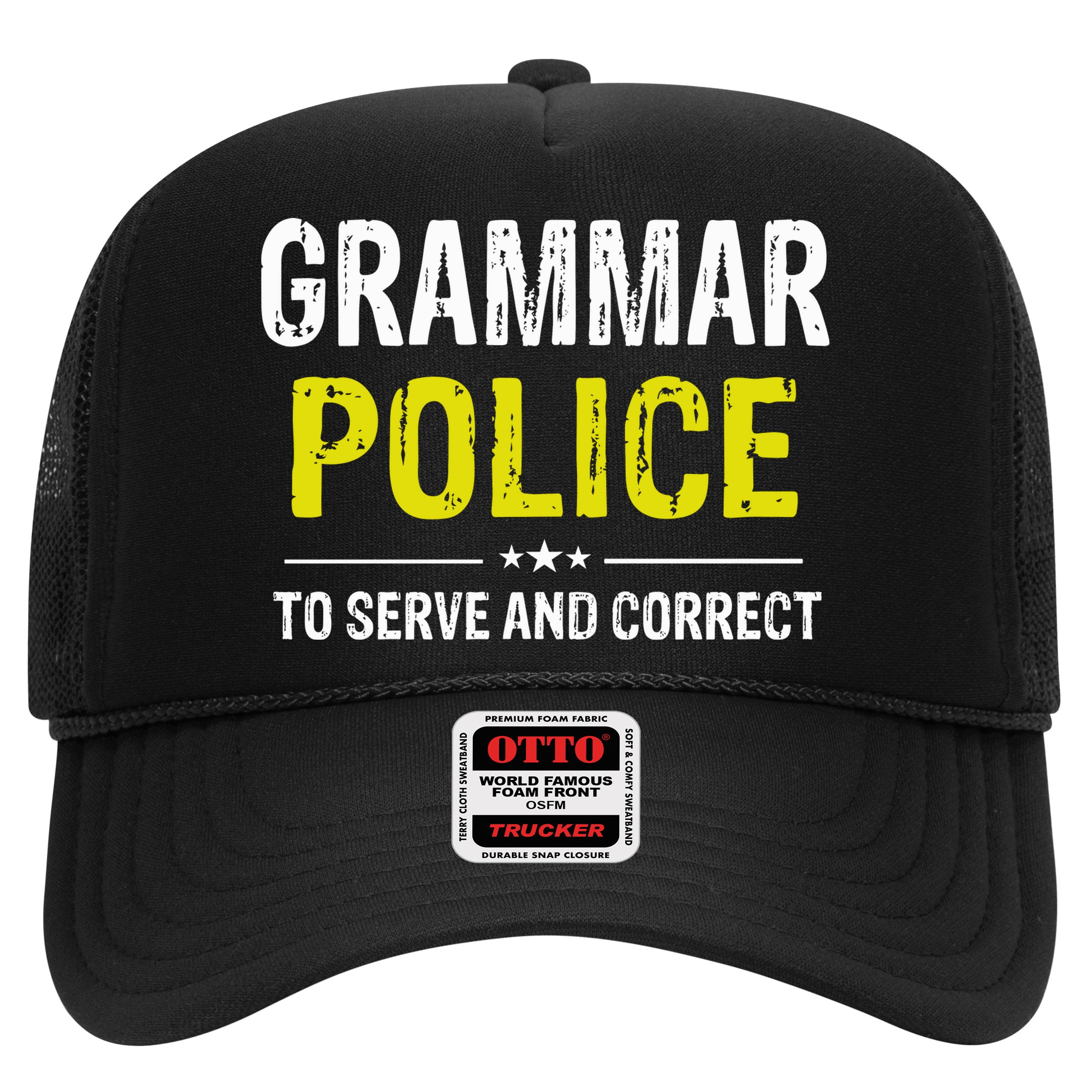 Grammar Police Wo And Funny Costume Idea Hat