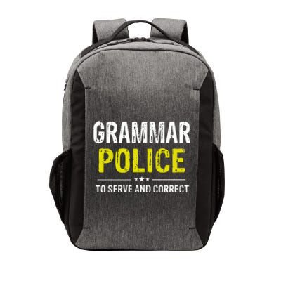 Grammar Police Wo And Funny Costume Idea Vector Backpack