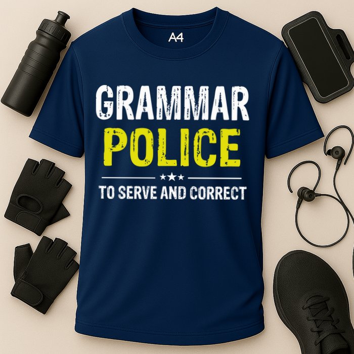 Grammar Police Wo And Funny Costume Idea Cooling Performance Crew T-Shirt