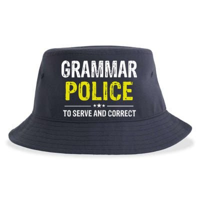 Grammar Police Wo And Funny Costume Idea Sustainable Bucket Hat