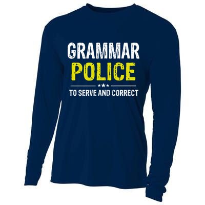 Grammar Police Wo And Funny Costume Idea Cooling Performance Long Sleeve Crew