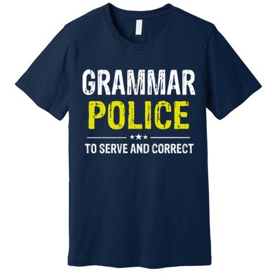 Grammar Police Wo And Funny Costume Idea Premium T-Shirt