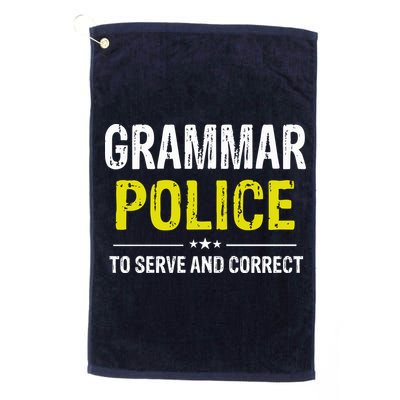 Grammar Police Wo And Funny Costume Idea Golf Towel