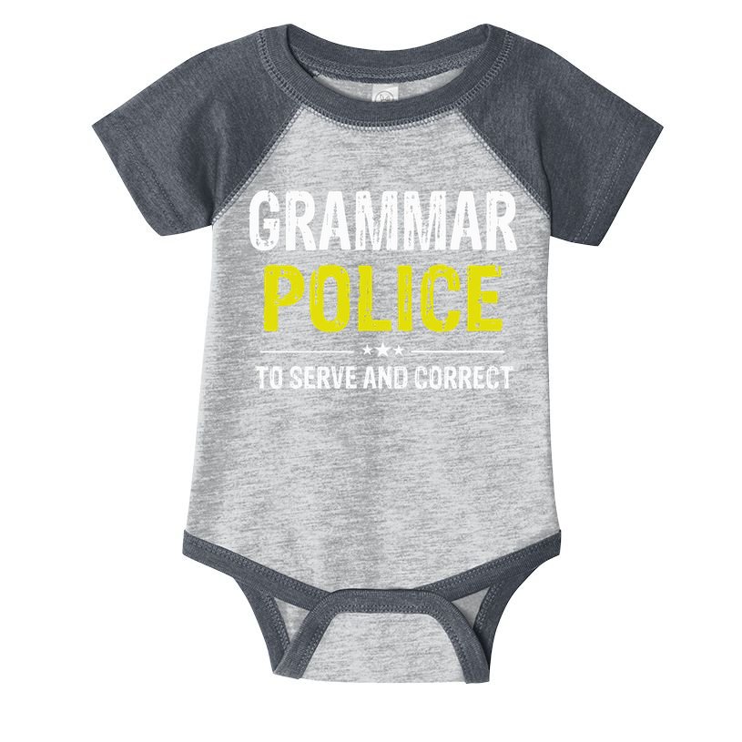 Grammar Police Wo And Funny Costume Idea Infant Baby Jersey Bodysuit